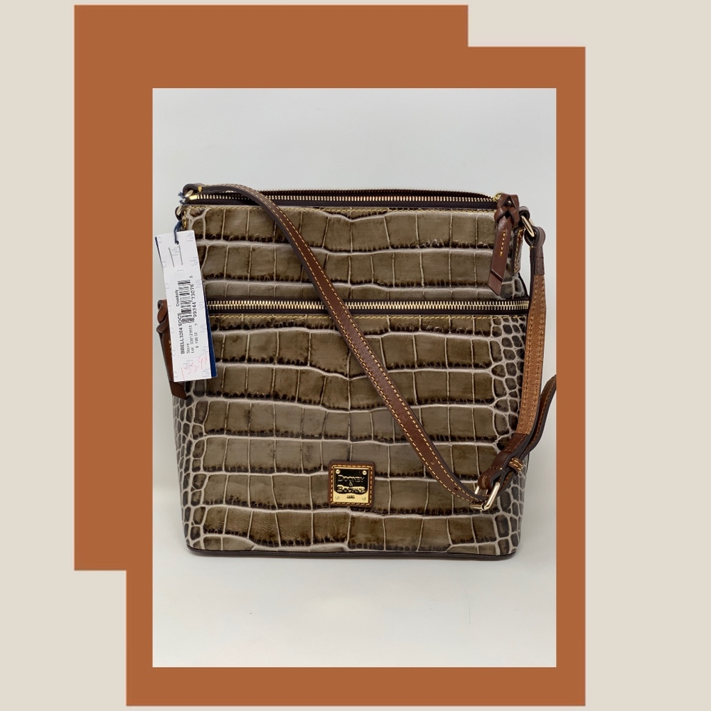 Dooney and Bourke Croc-embossed Messenger